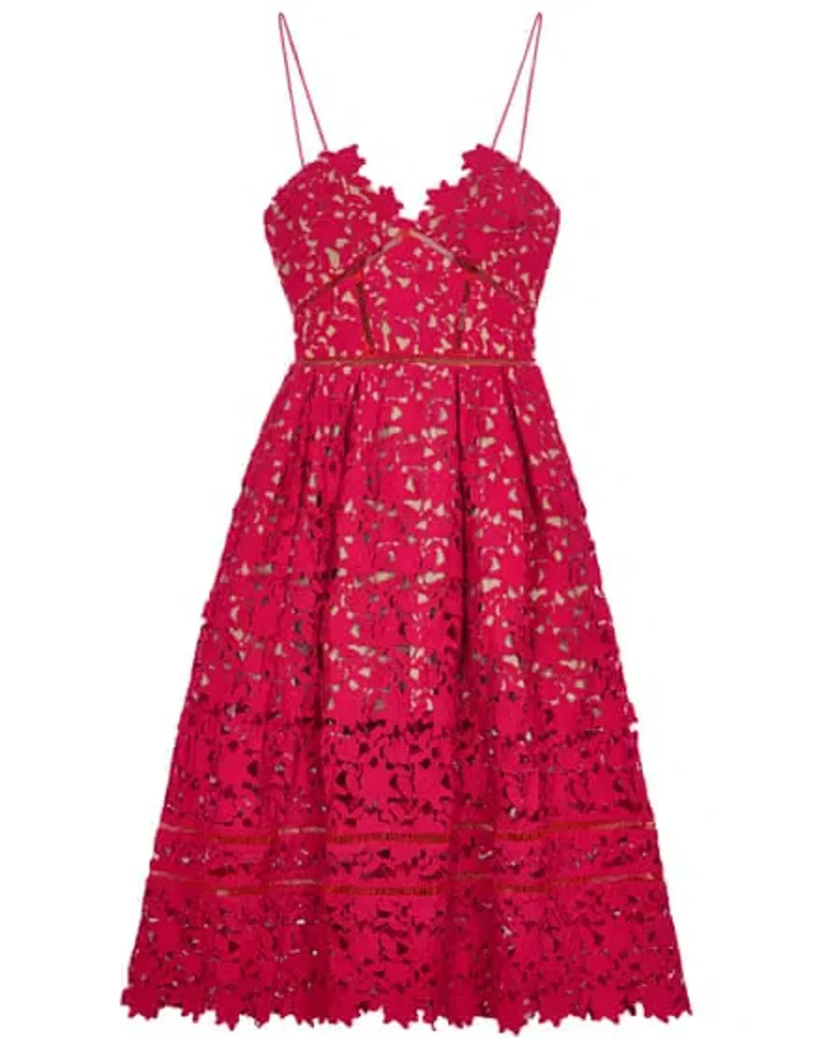 Self Portrait Azaelia Dress Red Size 8 - Image 2