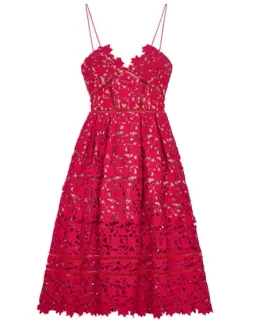 Self Portrait Azaelia Dress Red Size 8 for rent on The Volte - image 2