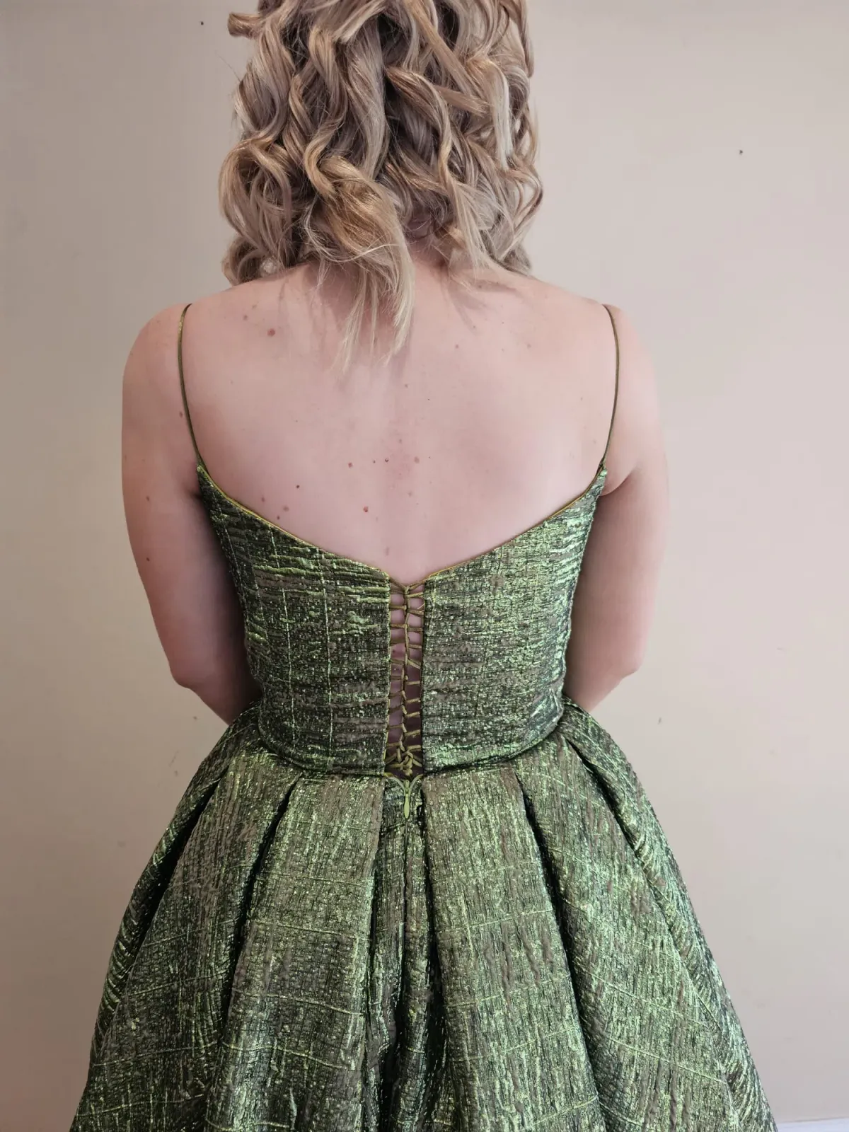 Lia Stubbla Lizard Ball Gown Green Size 12 - Image 6