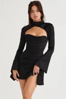 House Of CB Toira Dress Black Size L/ Au 12 for rent on The Volte - image 2
