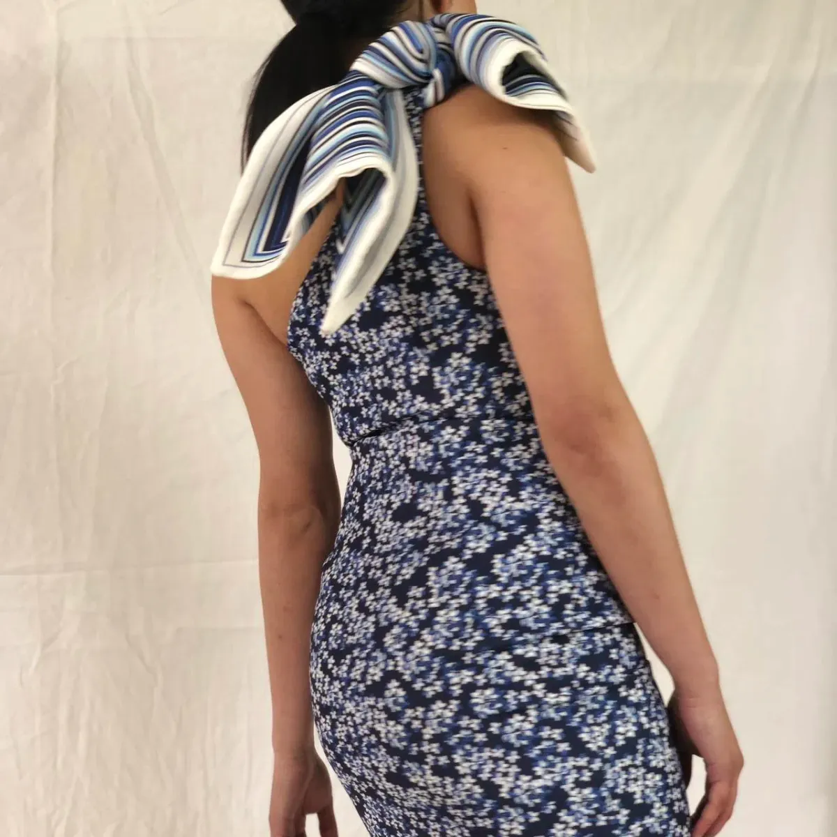 By Johnny Sculpture Sleeve Mini Dress Floral Size AU 8 - Image 3