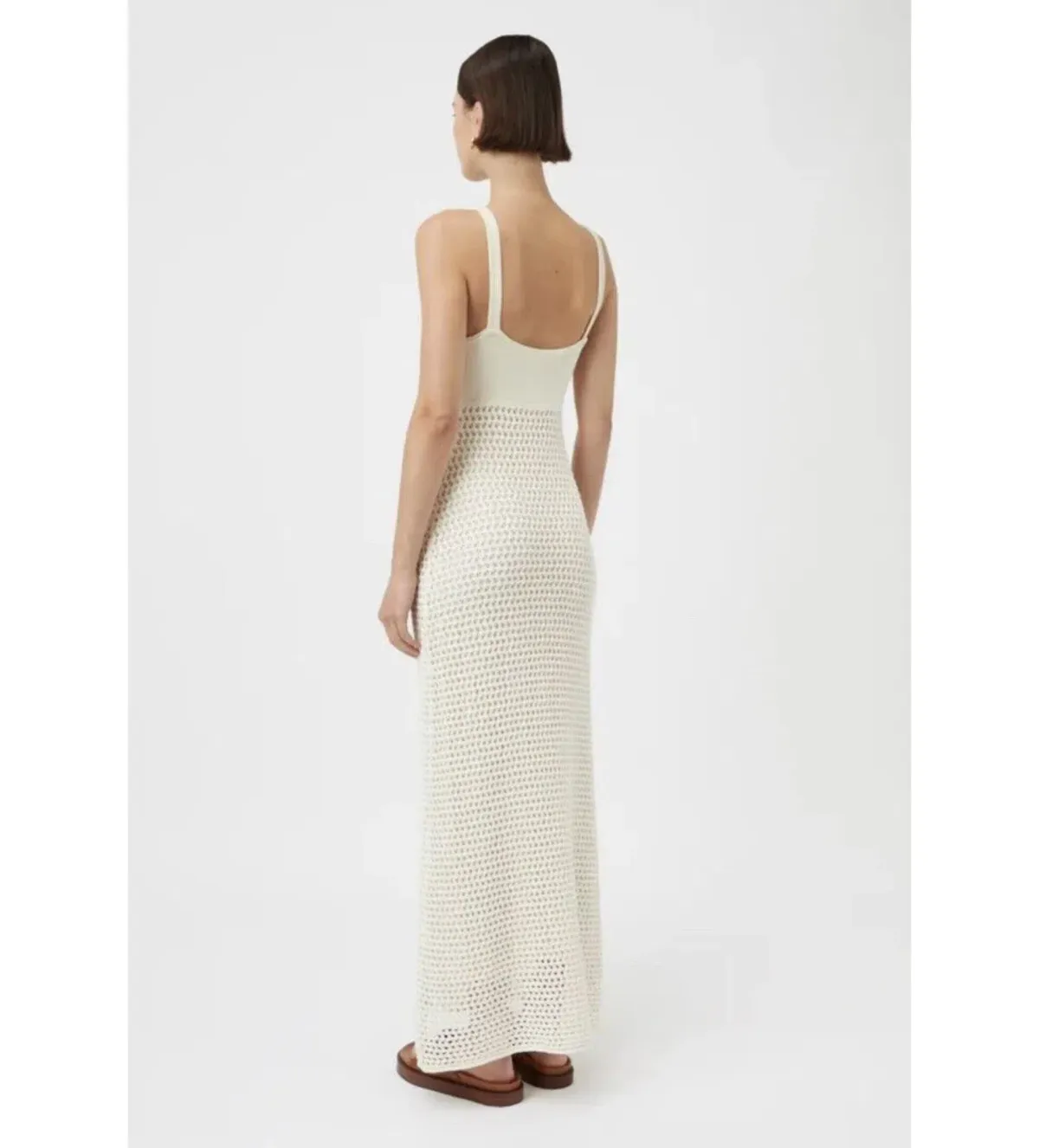 Camilla and Marc Lapis Midi Dress in Cream Size M/AU 12 - Image 4