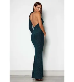 Elle Zeitoune Pia Emerald Maxi Dress Green Size AU 8 for rent on The Volte - image 3