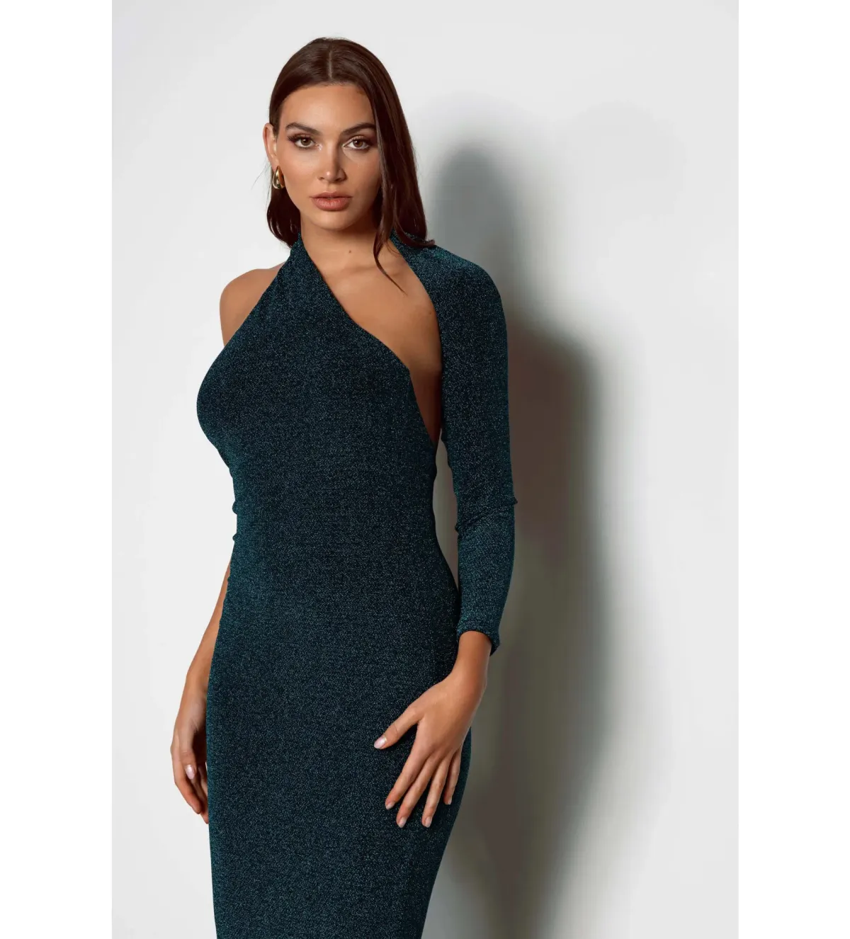 Elle Zeitoune Pia Emerald Maxi Dress Green Size AU 8 - Image 2