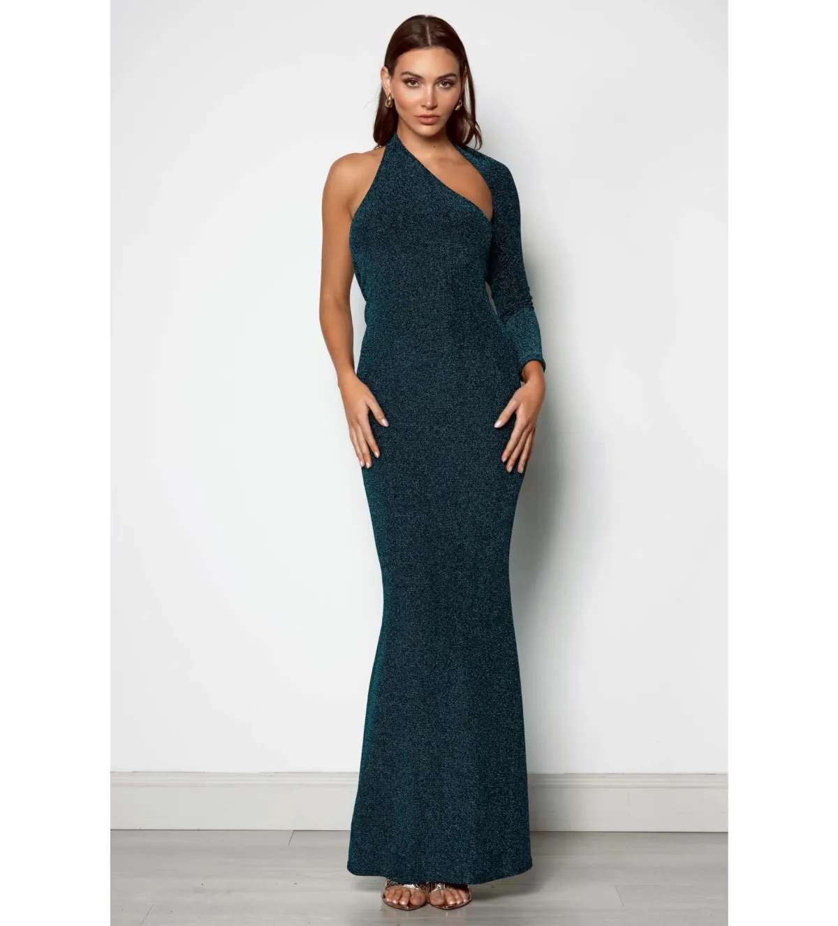 Elle Zeitoune Pia Emerald Maxi Dress Green Size AU 8 - Image 1