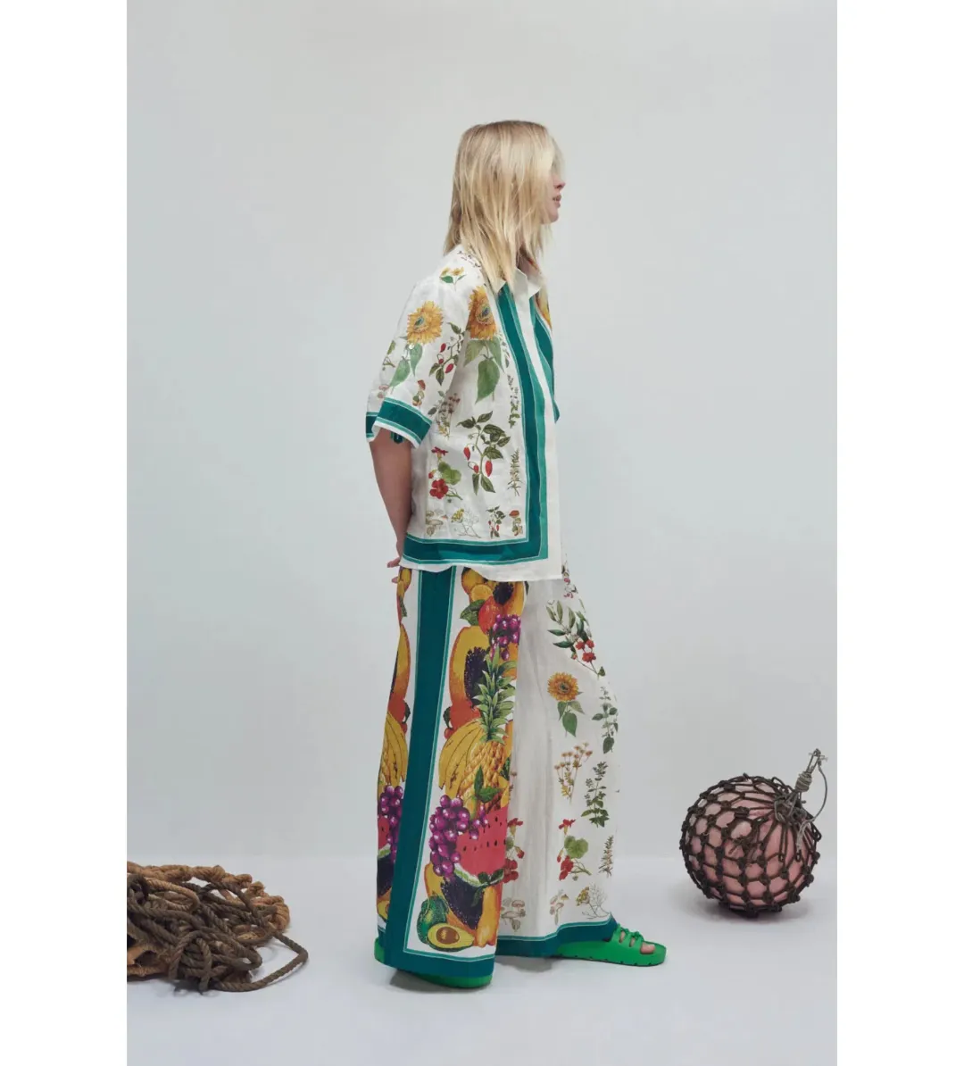 Alemais Frutta Shirt and Pant Set Multi Print Size AU 12 for rent on The Volte - main image