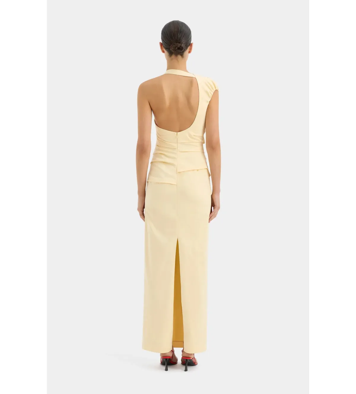 Sir The Label Giacomo Gathered Gown in Butter Size AU 10 - Image 3
