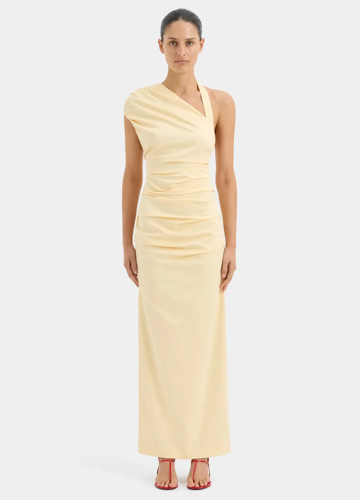 Sir The Label Giacomo Gathered Gown Butter Size 0 / AU 6 - Image 1
