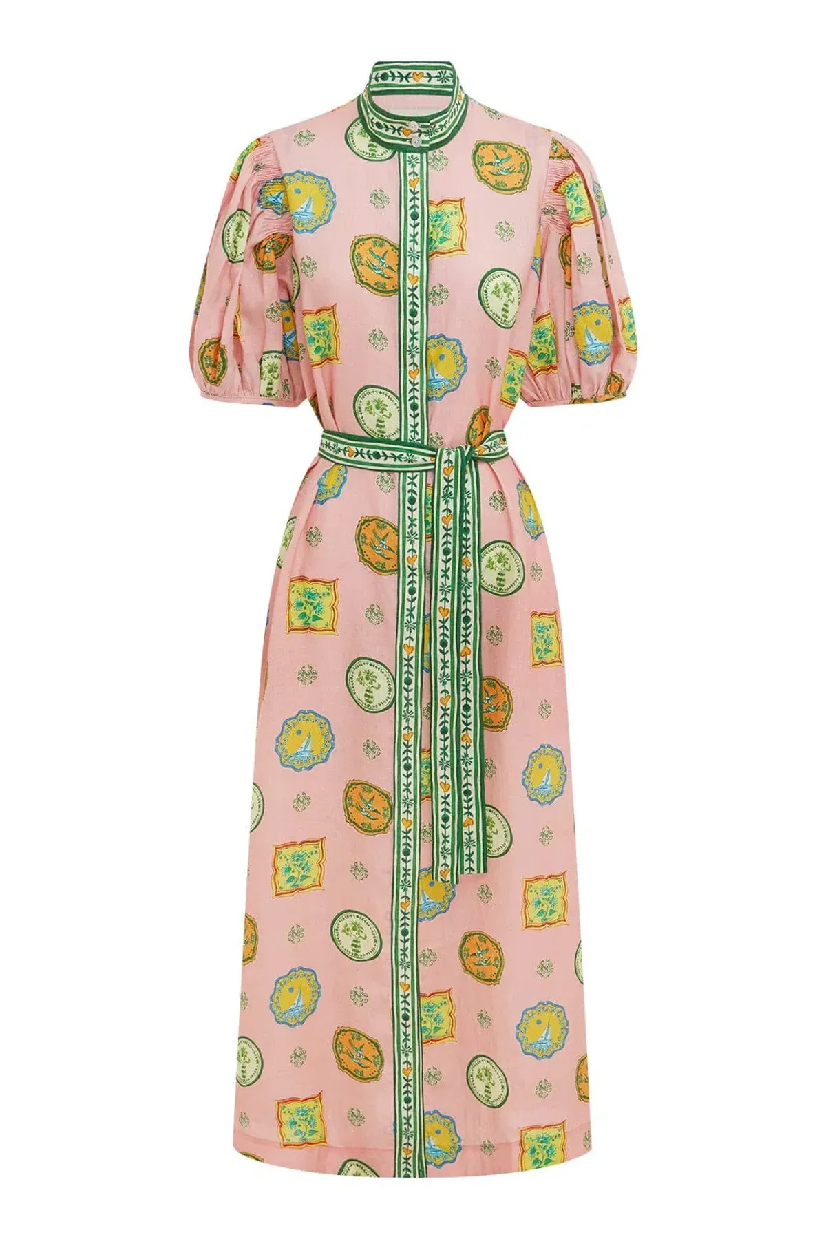 Alemais Porcelain Shirtdress Multi Size 10 - Image 6