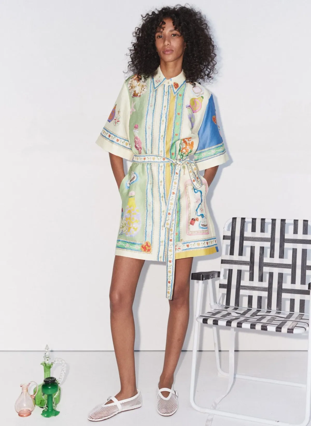 Alemais Elixir Mini Dress Print Size 10 - Image 1