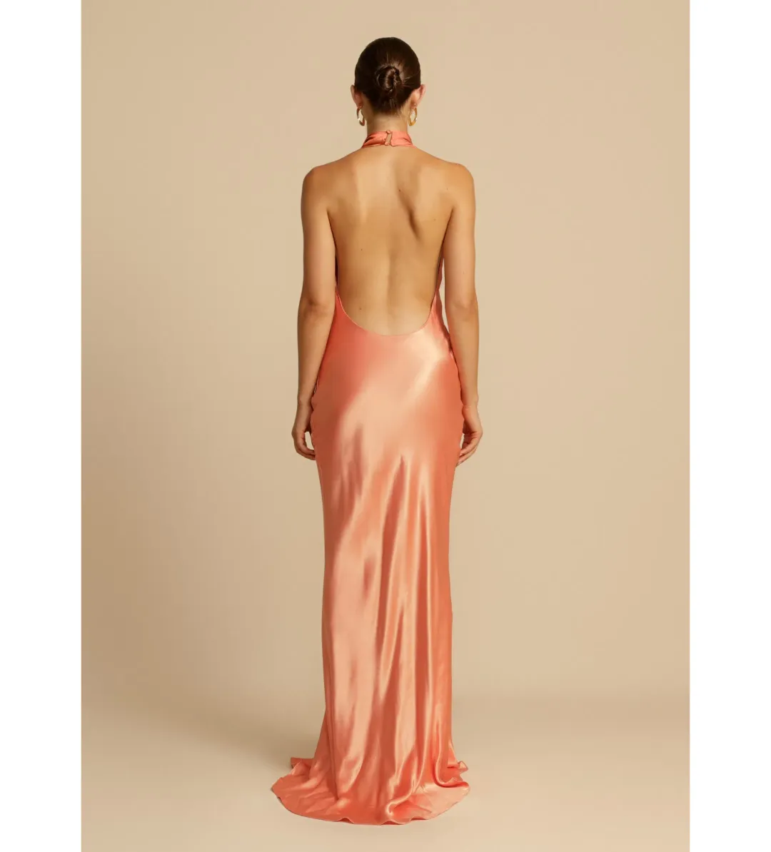 Arcina Ori Gaia Dress Papaya Size 8 for rent on The Volte - main image