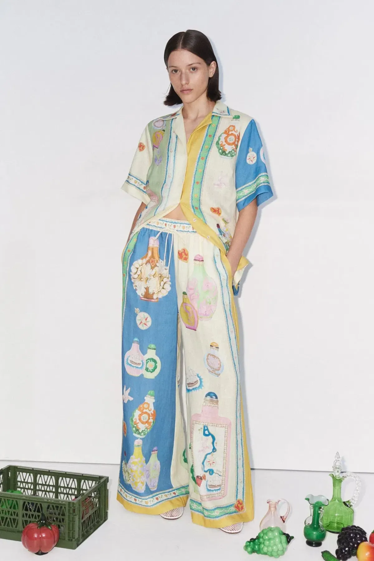 Alemais Elixir Shirt Size 6 And Pant Size 8 Set Print - Image 1