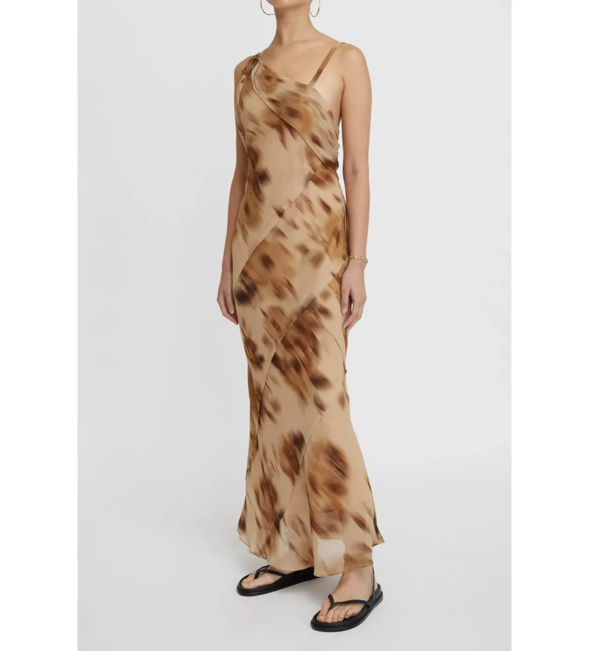 Lee Mathews The Lori Dress Hazlenut Size 8 - Image 1