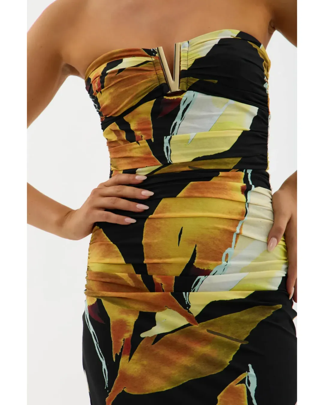 Rebecca Vallance Petals Of Paradise Gown Print Size AU 8 for rent on The Volte - main image