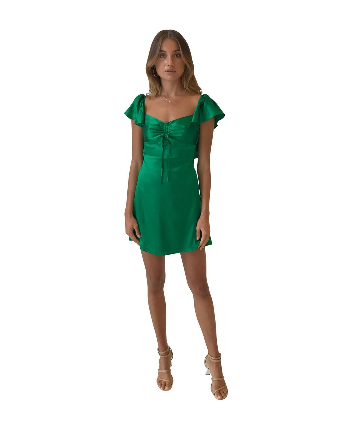 Hansen & Gretel Green Silk Ollie Dress exclusive collaboration with Coco & Lola size 8 - Image 1
