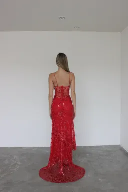 Cha Collective Delilah Maxi Dress Red Size S / AU 8 for rent on The Volte - image 3