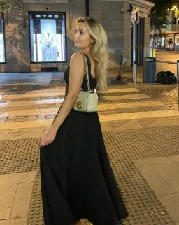 Odd Muse Ultimate Muse High Waist Square Neck Midi Dress Black Size AU 8 for rent on The Volte - image 6