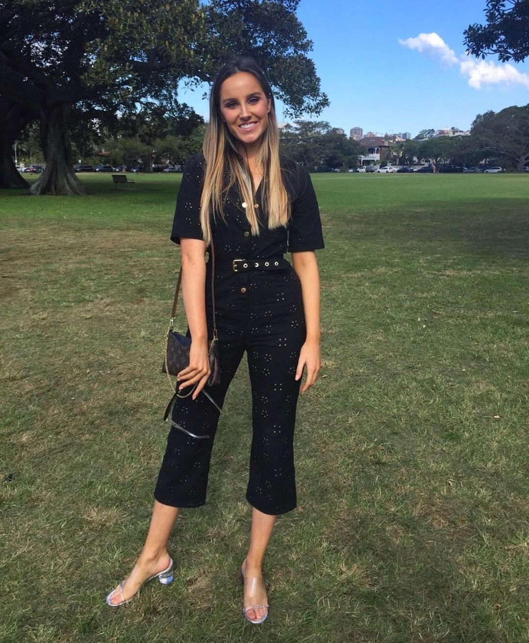 For Love and Lemons Spring Eyelet Jumpsuit size 8 for rent on The Volte - main image