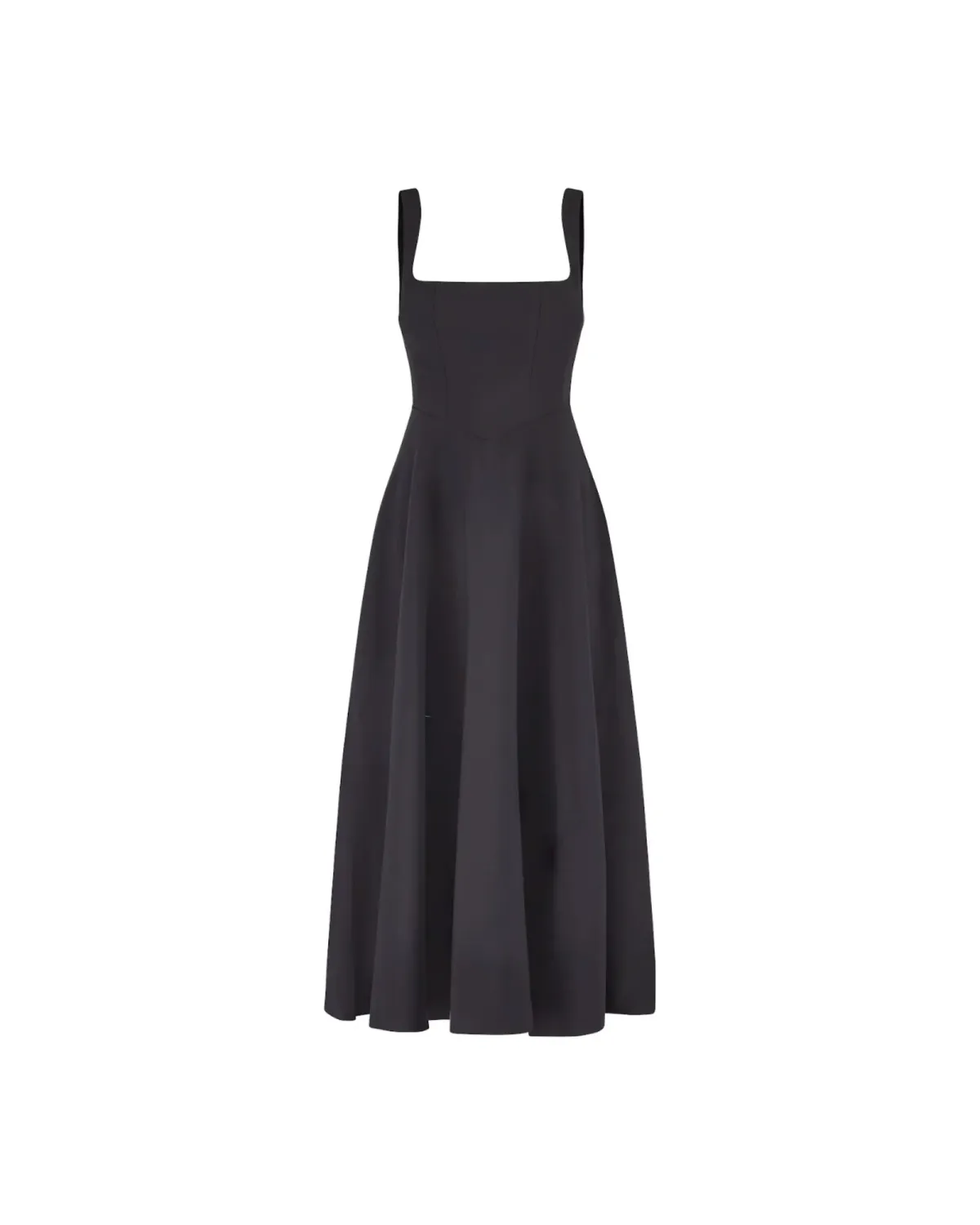 Odd Muse Ultimate Muse High Waist Square Neck Midi Dress Black Size AU 10 - Image 11