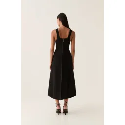 Aje Sylvette Knit Midi Dress Black Size S / AU 8 for rent on The Volte - image 4