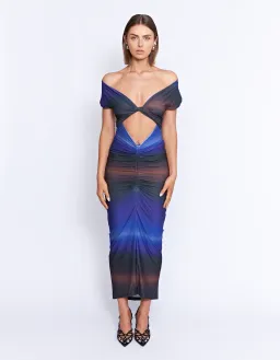 Pfeiffer Gerome Midi Dress in Midnight Size 10 for rent on The Volte - image 1
