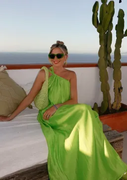 Tojha Lola Maxi Dress in Lime Green Size S / AU 8 for rent on The Volte - image 6
