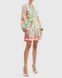 Rebecca Vallance Le Mur Rose Mini Dress Multi Size 8 for rent on The Volte - image 1