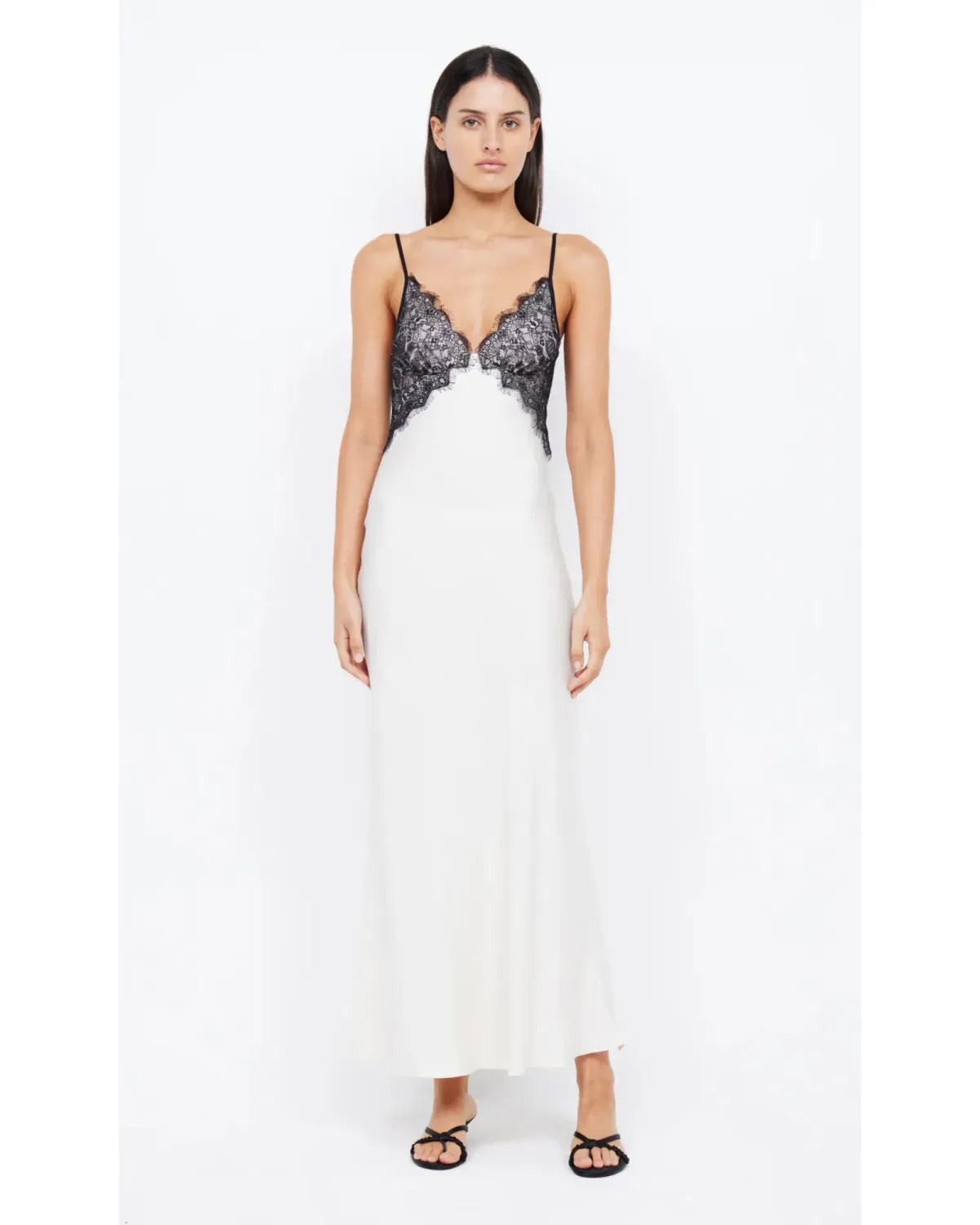 Bec & Bridge Emery Lace Maxi Dress Ivory/Black Size AU 6 - Image 1