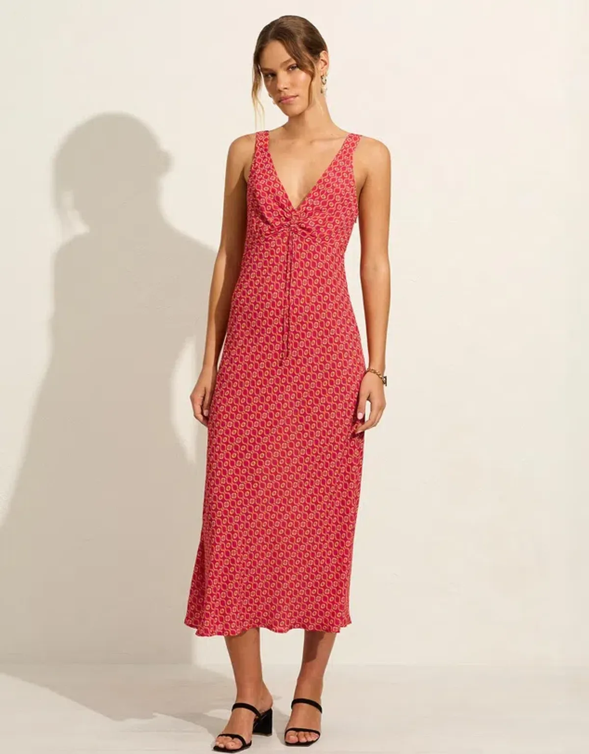 Auguste The Label Melodie Midi Dress Floral Size AU 12 for rent on The Volte - main image
