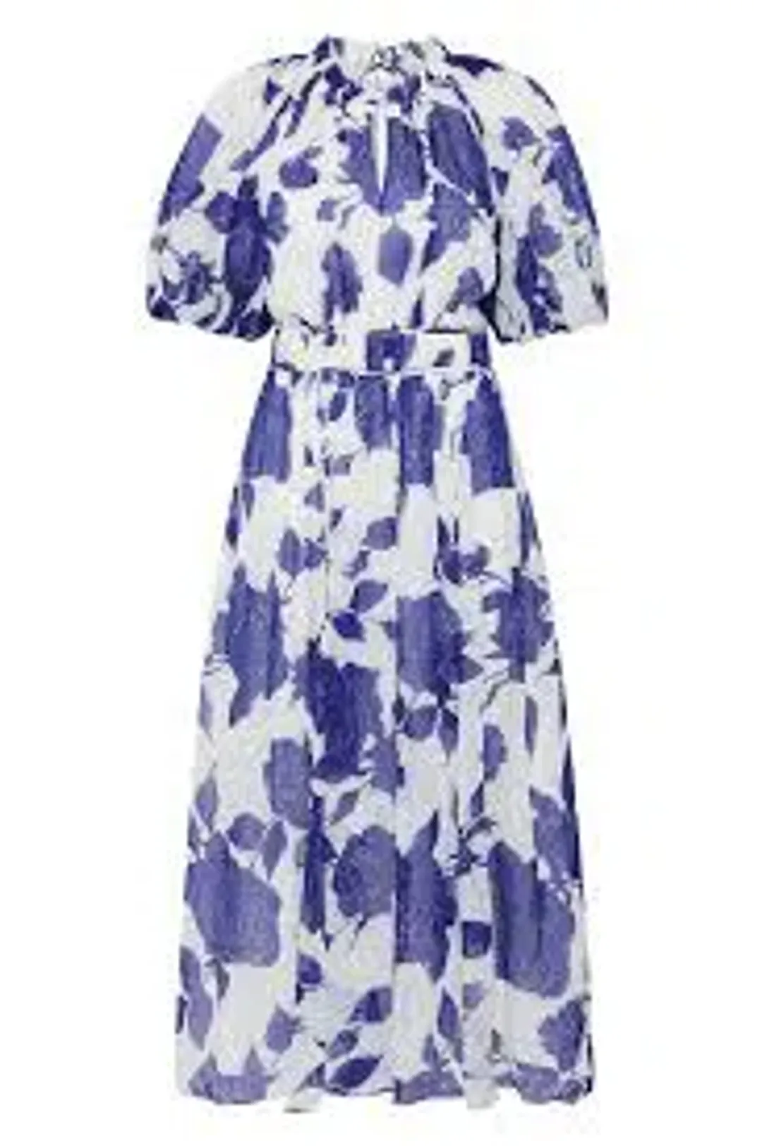 Aje Elysium Blouson Midi Dress Neo Rose Size 14 for rent on The Volte - main image