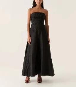 AJE SOUNDSCAPE MAXI DRESS BLACK SIZE 8 for rent on The Volte - image 1