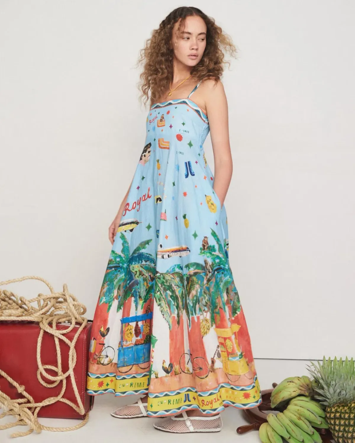 Alemais All Aboard Sundress Print Size 10 - Image 2