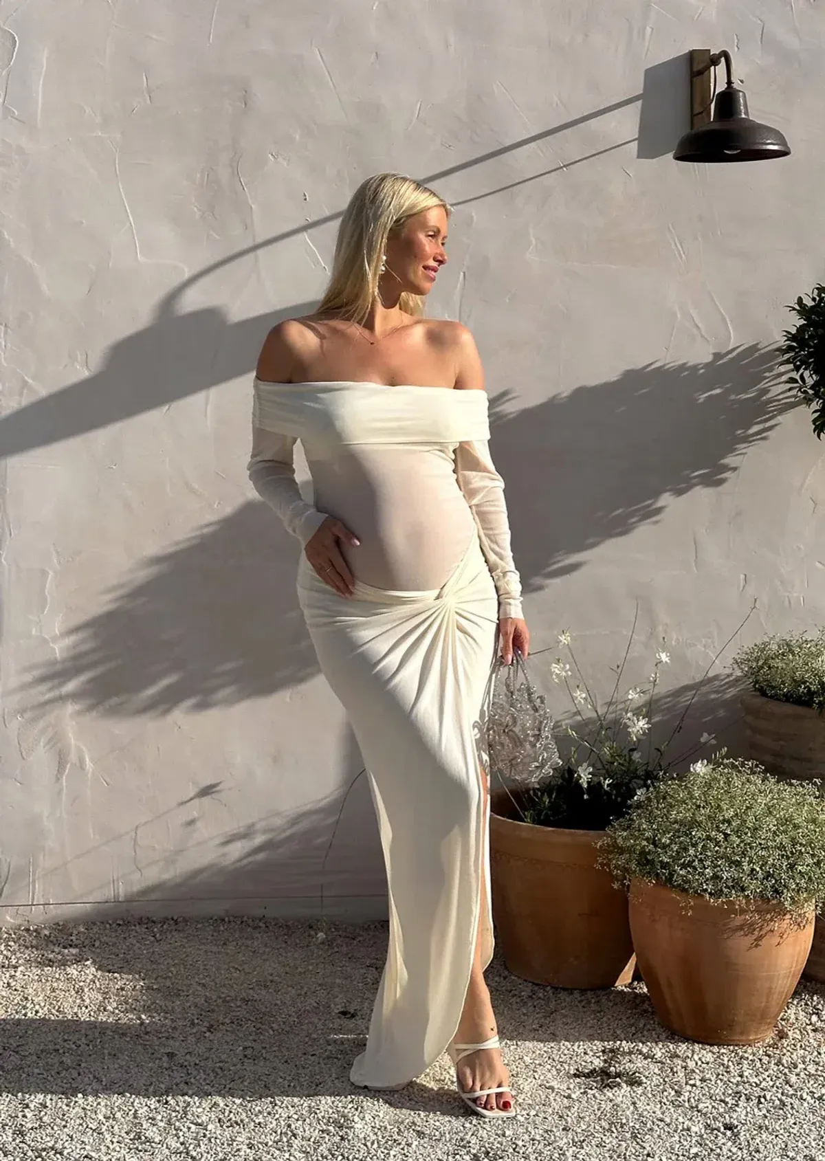 Bumpsuit Maternity Set White Size S/Au 8 for rent on The Volte - main image
