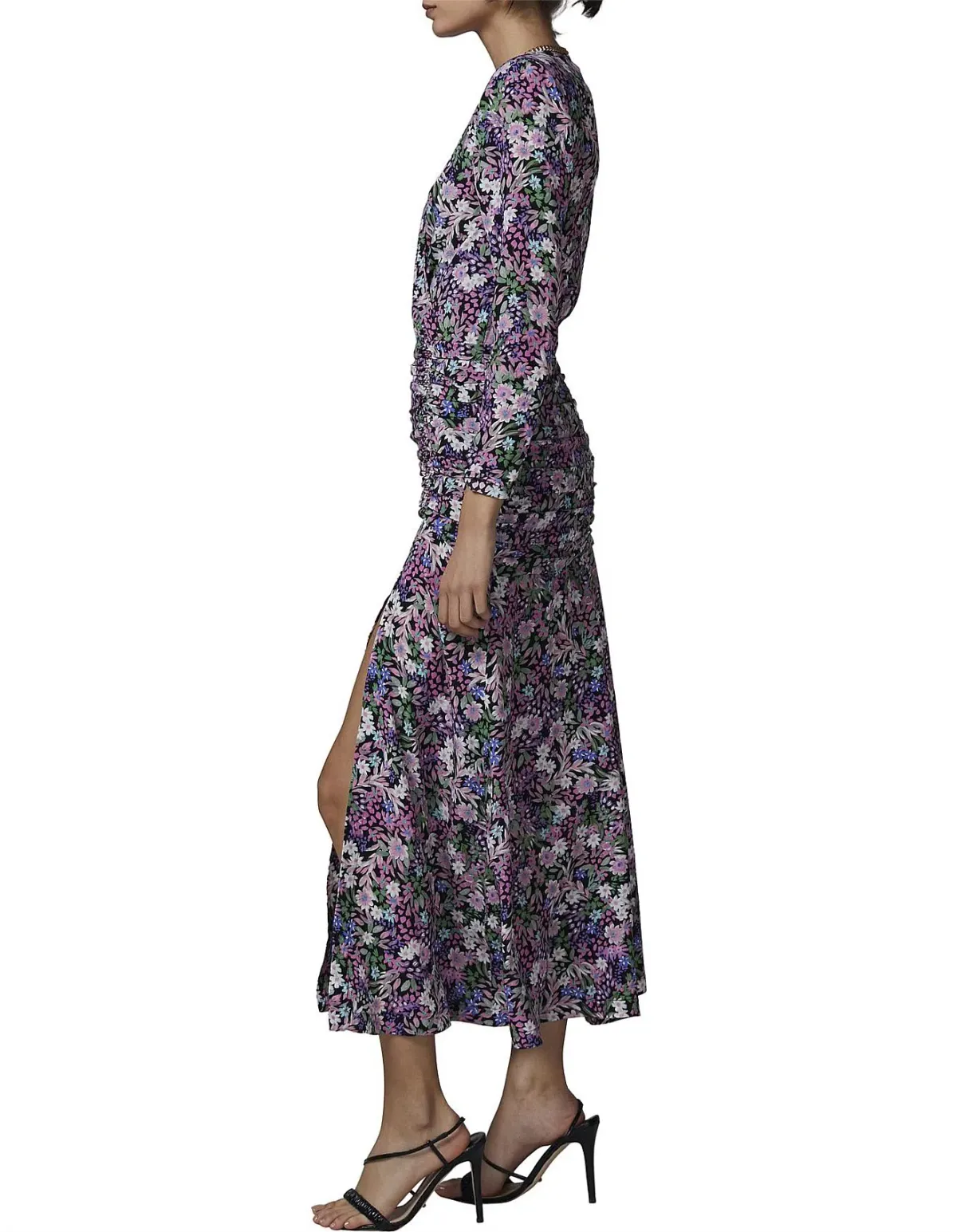 Bec & Bridge Anais L/S Midi Dress Print Size AU 10 - Image 3