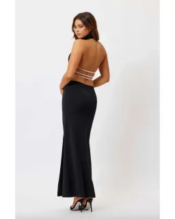 Bianca & Bridgett Sara Pearl Dress Black Size AU 8 for rent on The Volte - image 2