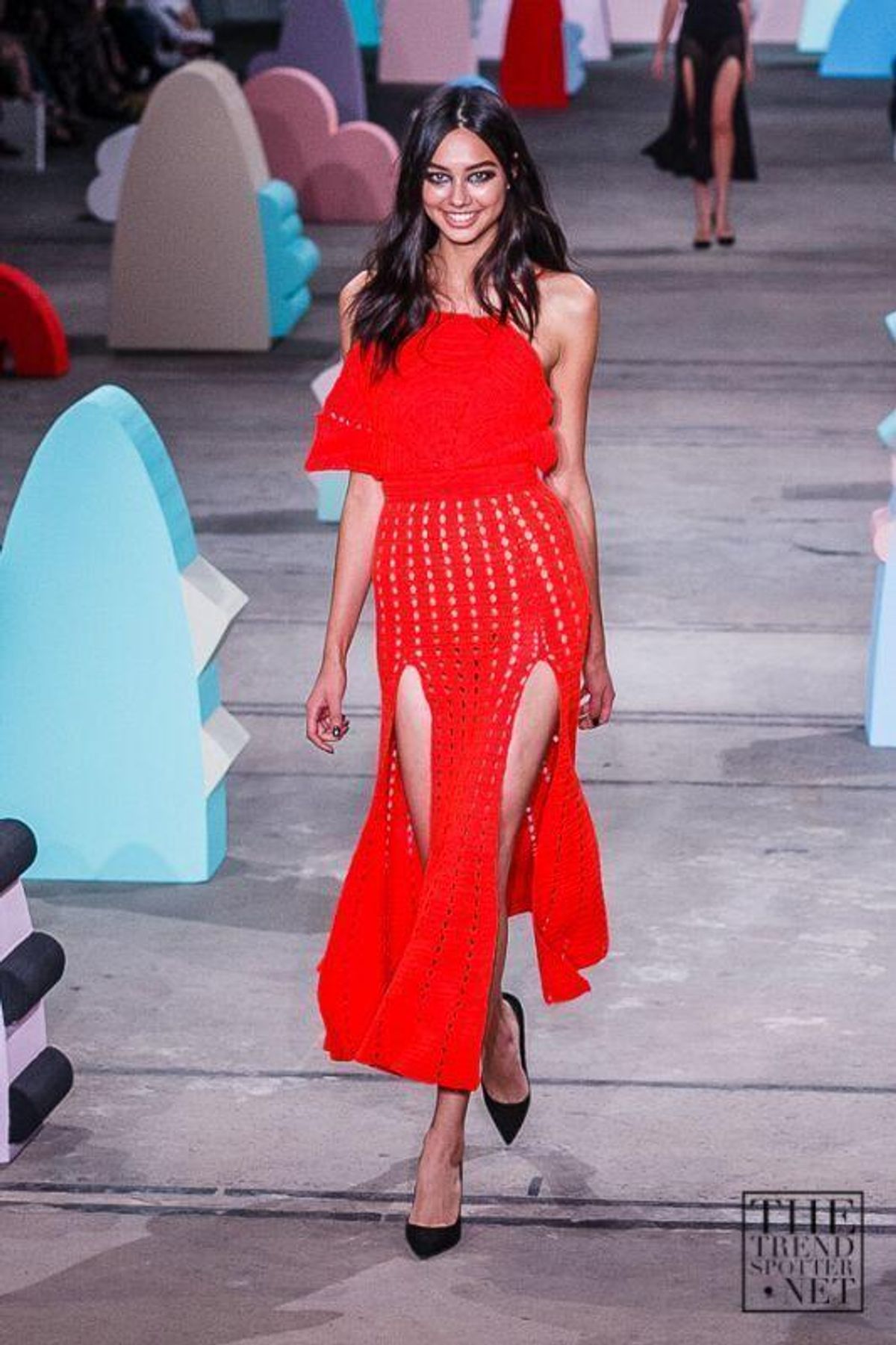 Alice McCall Crochet Dress - Red - Image 1