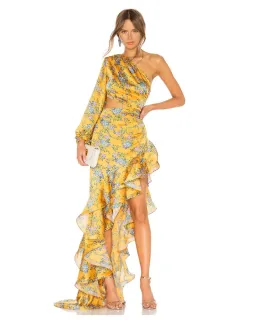 Bronx and Banco Hanna Gown Yellow Size XS / AU 6 for rent on The Volte - image 1