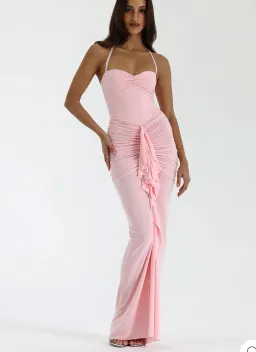 Natalie Rolt Shontae Gown In Blossom Pink Size 3 / AU 12 for rent on The Volte - image 1