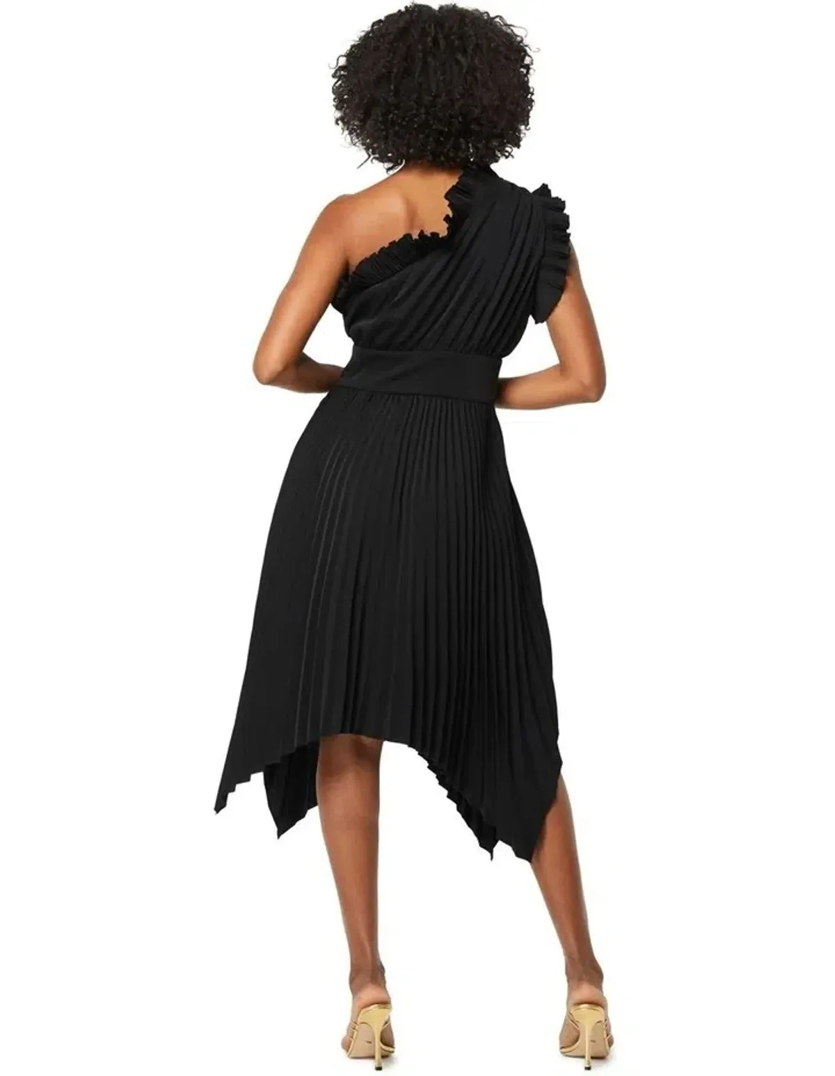 Mossman THE LADY LIKE MIDI DRESS Black Size AU 8 - Image 4