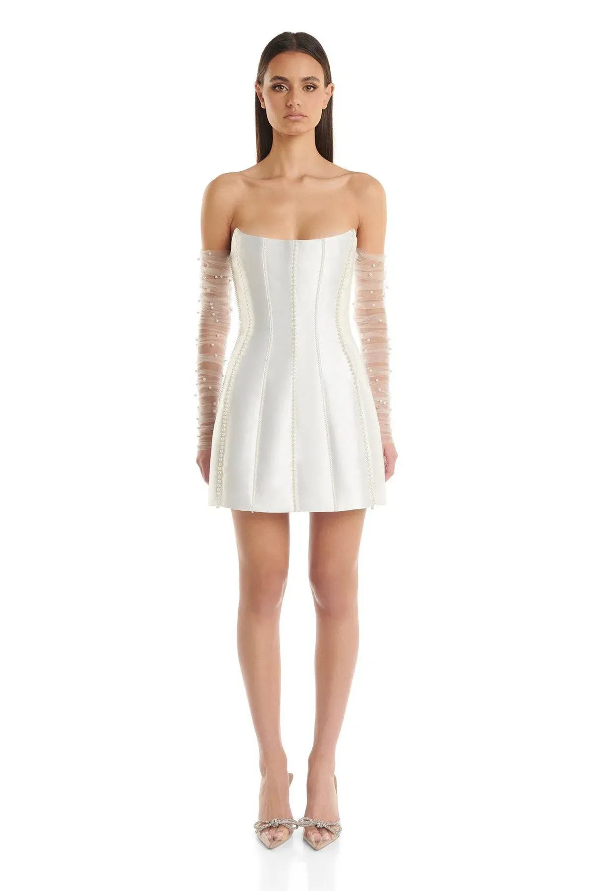 Eliya The Label Kayla Mini Dress White Size S / AU 8 - Image 1
