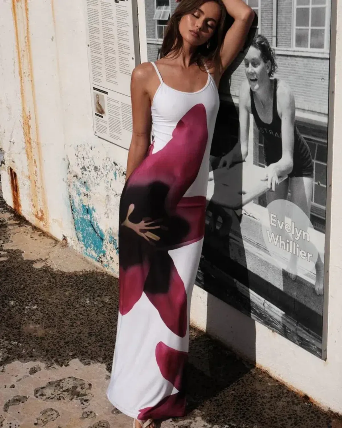 With Harper Lu Slip Dress Pearl Lily Floral Size 10 - Image 3