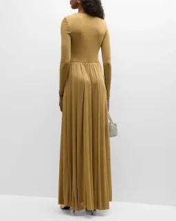 Zimmermann Lyrical Sparkly Lurex Gown Gold Size 3/Au 14 for rent on The Volte - image 2