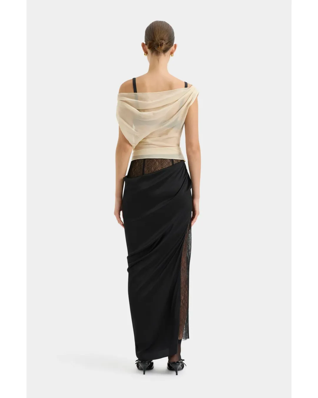 Sir the Label Strobe Cowl Top Bone Size 2 / AU 10 for rent on The Volte - main image