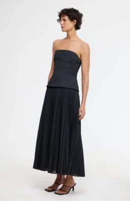 Acler Black Bristol Midi Dress in Black Size AU 10 for rent on The Volte - image 2