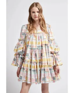 Aje L’Esprit Mini Dress Multi Size AU 6 for rent on The Volte - image 2