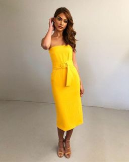 Kookai Erica Dress - Honeycomb for rent on The Volte - image 3