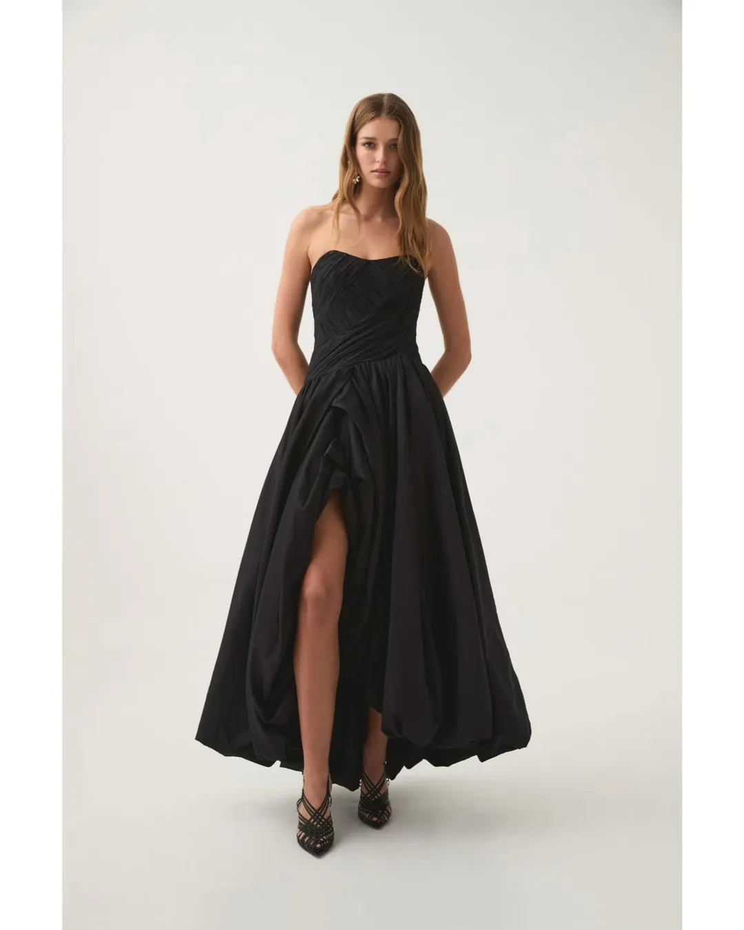 Aje Spatial Maxi Dress In Black Size AU 10 for rent on The Volte - main image