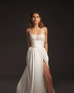 Galia Lahav Tammy Dress White Size 14 for rent on The Volte - image 5