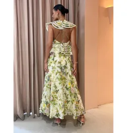 Alemais Eden Flounce Midi Dress Multi Size AU 16 for rent on The Volte - image 4
