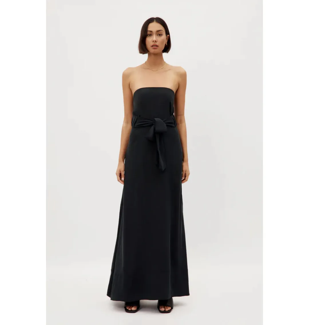 Ginger & Smart Cursive Gown Black Size AU 14 for rent on The Volte - main image